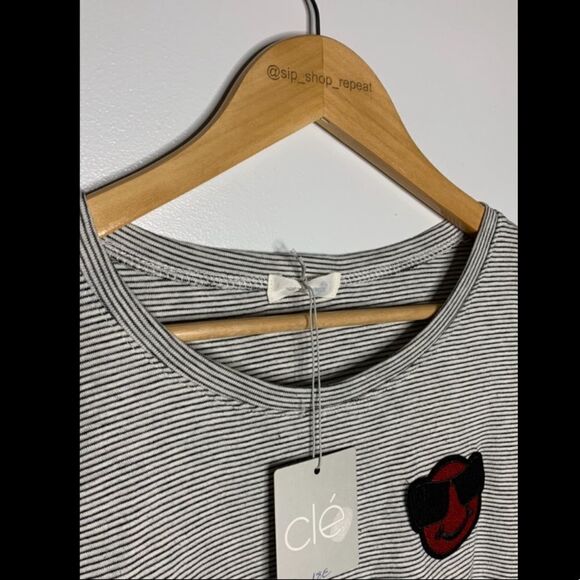 NWT Clé stripe t-shirt. Size large - Picture 2 of 3